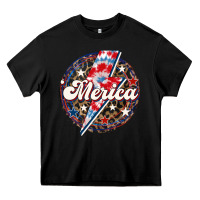 Black Western Merica Patriotic Heavy Core Tee - LillyAllenDesigns
