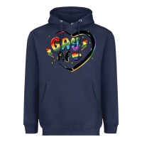 Navy gay af Heavyweight Hoodie - MaliasSmallBusiness