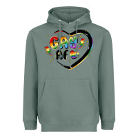 Sage gay af Heavyweight Hoodie - MaliasSmallBusiness