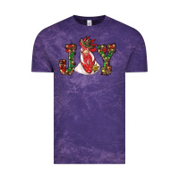 Cloud Purple christmas joy with rooster Vintage Tee - RanaPortraitStore
