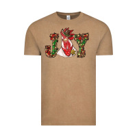 Vintage Coffee christmas joy with rooster Vintage Tee - RanaPortraitStore