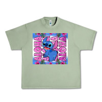 Oil Green aloha stitch Urban Heavy Tee - Zillion Design Studio