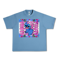 Pebble Blue aloha stitch Urban Heavy Tee - Zillion Design Studio