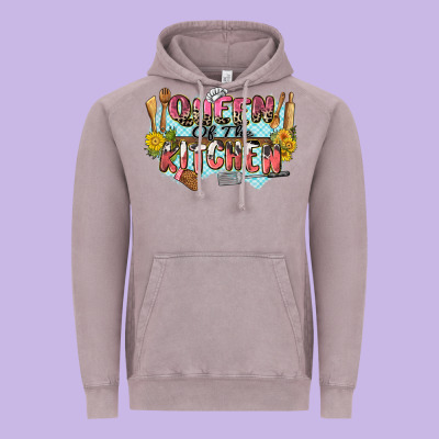 Queen Of The Kitchen Vintage Hoodie Designed By Zillion Design Studio