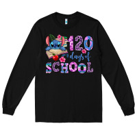 Black 120 days of school Long Sleeve Tee - AdoDesignShop