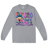 Heather Grey 120 days of school Long Sleeve Tee - AdoDesignShop
