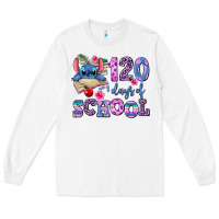 White 120 days of school Long Sleeve Tee - AdoDesignShop