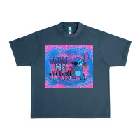 Midnight Navy touch me and i will bite you stitch Urban Heavy Tee - Zillion Design Studio