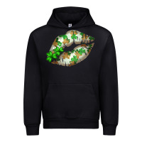Black St. Patricks Day White Lips Urban Hoodie - Bettercallsaul
