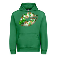 Emerald St. Patricks Day White Lips Urban Hoodie - Bettercallsaul