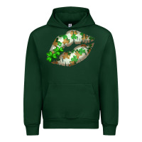Forest Green St. Patricks Day White Lips Urban Hoodie - Bettercallsaul