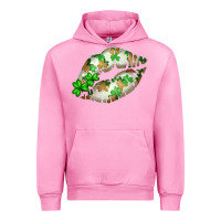 Fuchsia Pink St. Patricks Day White Lips Urban Hoodie - Bettercallsaul