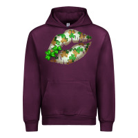 Mauve Wine St. Patricks Day White Lips Urban Hoodie - Bettercallsaul