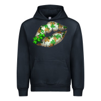 Navy St. Patricks Day White Lips Urban Hoodie - Bettercallsaul
