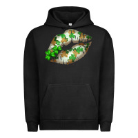 Pigment Black St. Patricks Day White Lips Urban Hoodie - Bettercallsaul
