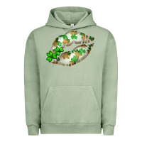 Pigment Oil Green St. Patricks Day White Lips Urban Hoodie - Bettercallsaul