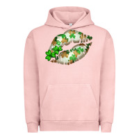 Pigment Salmon St. Patricks Day White Lips Urban Hoodie - Bettercallsaul