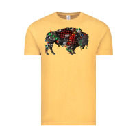 Vintage Mustard christmas bison Vintage Tee - RanaPortraitStore