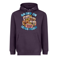 Plum raised on jesus music Heavyweight Hoodie - MaliasSmallBusiness