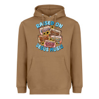 Toasted Coconut raised on jesus music Heavyweight Hoodie - MaliasSmallBusiness