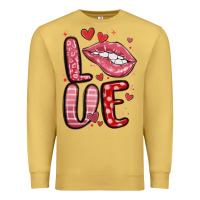 Antique Gold western love lips Premium Sweatshirt - MaliasSmallBusiness