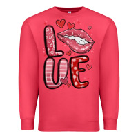 Cardinal western love lips Premium Sweatshirt - MaliasSmallBusiness