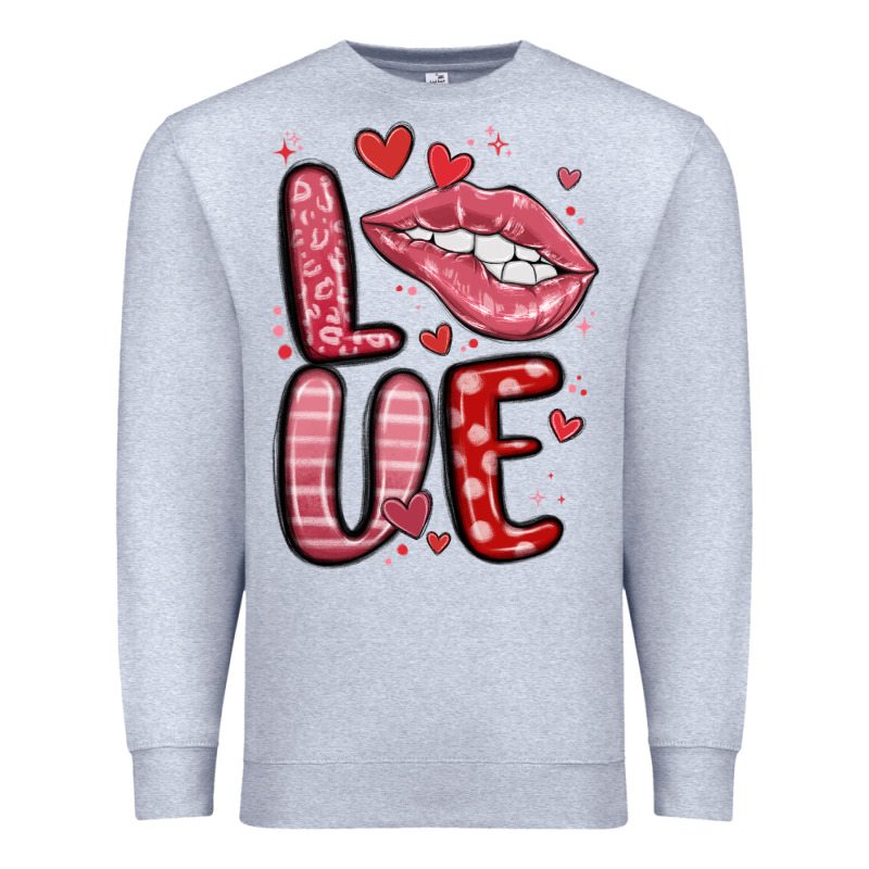 Western Love Lips Premium Sweatshirt by MaliasSmallBusiness | Teevron