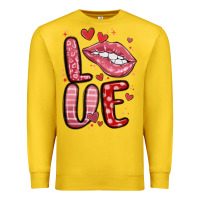 Lemon western love lips Premium Sweatshirt - MaliasSmallBusiness