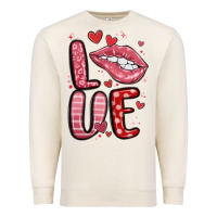 Sandshell western love lips Premium Sweatshirt - MaliasSmallBusiness