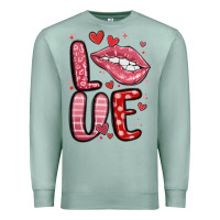 Seafoam western love lips Premium Sweatshirt - MaliasSmallBusiness