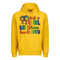 Lemon Just A Girl Who Loves Her Wifey Premium Hoodie - BundleAndBundleShop