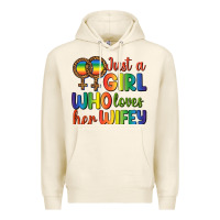 Tofu Just A Girl Who Loves Her Wifey Premium Hoodie - BundleAndBundleShop