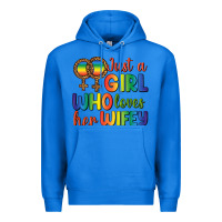 True Royal Just A Girl Who Loves Her Wifey Premium Hoodie - BundleAndBundleShop