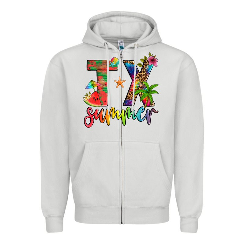 Tx Summer Zipper Hoodie by Artiststas | Teevron