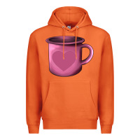 Carrot Valentine's Day heart mug Premium Hoodie - AdoDesignShop