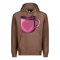 Chestnut Valentine's Day heart mug Premium Hoodie - AdoDesignShop