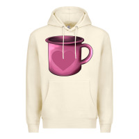Sandshell Valentine's Day heart mug Premium Hoodie - AdoDesignShop