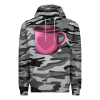 Slate Camo Valentine's Day heart mug Premium Hoodie - AdoDesignShop