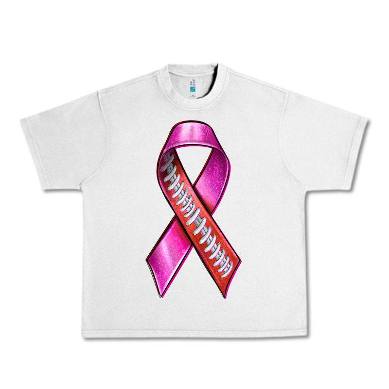Breast Cancer Ribbon American Football Urban Heavy Tee by texasbilliewilder | Teevron