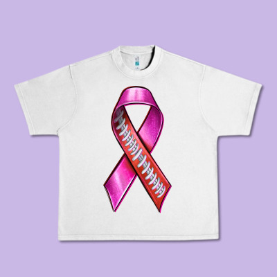 Breast Cancer Ribbon American Football Urban Heavy Tee Designed By Texasbilliewilder