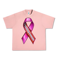 Salmon Breast Cancer Ribbon American Football Urban Heavy Tee - texasbilliewilder