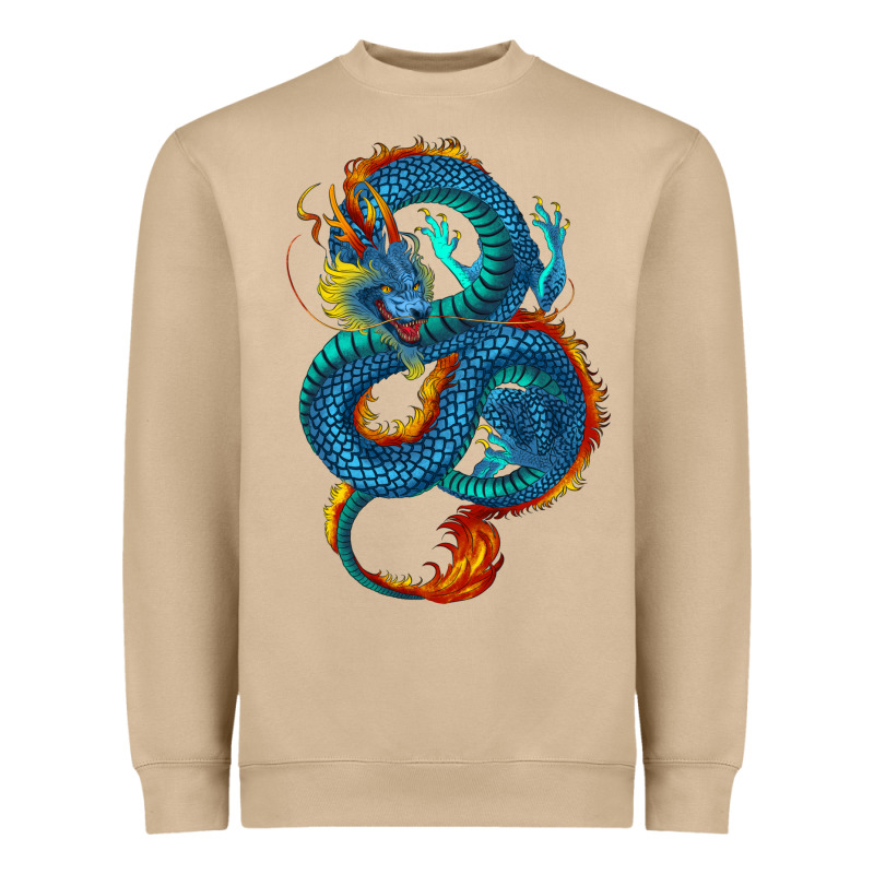 Blue Dragon Heavyweight Sweatshirt by RanaPortraitStore | Teevron