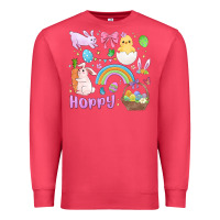 Cardinal easter hoppy bunny Premium Sweatshirt - MaliasSmallBusiness