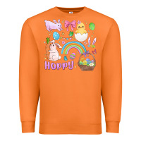 Carrot easter hoppy bunny Premium Sweatshirt - MaliasSmallBusiness