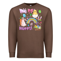 Chestnut easter hoppy bunny Premium Sweatshirt - MaliasSmallBusiness