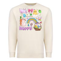 Sandshell easter hoppy bunny Premium Sweatshirt - MaliasSmallBusiness