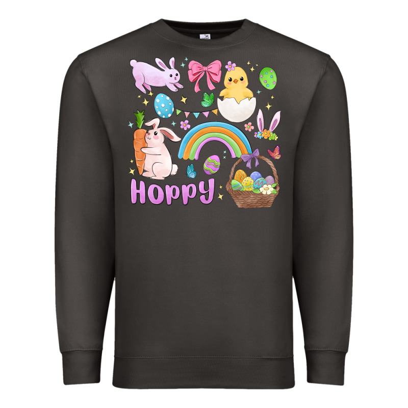 Easter Hoppy Bunny Premium Sweatshirt by MaliasSmallBusiness | Teevron
