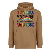 Toasted Coconut be careful who you hate Heavyweight Hoodie - MaliasSmallBusiness