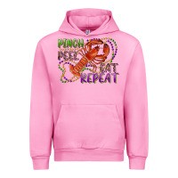 Fuchsia Pink pinch peel eat repeat crawfish Urban Hoodie - RanaPortraitStore