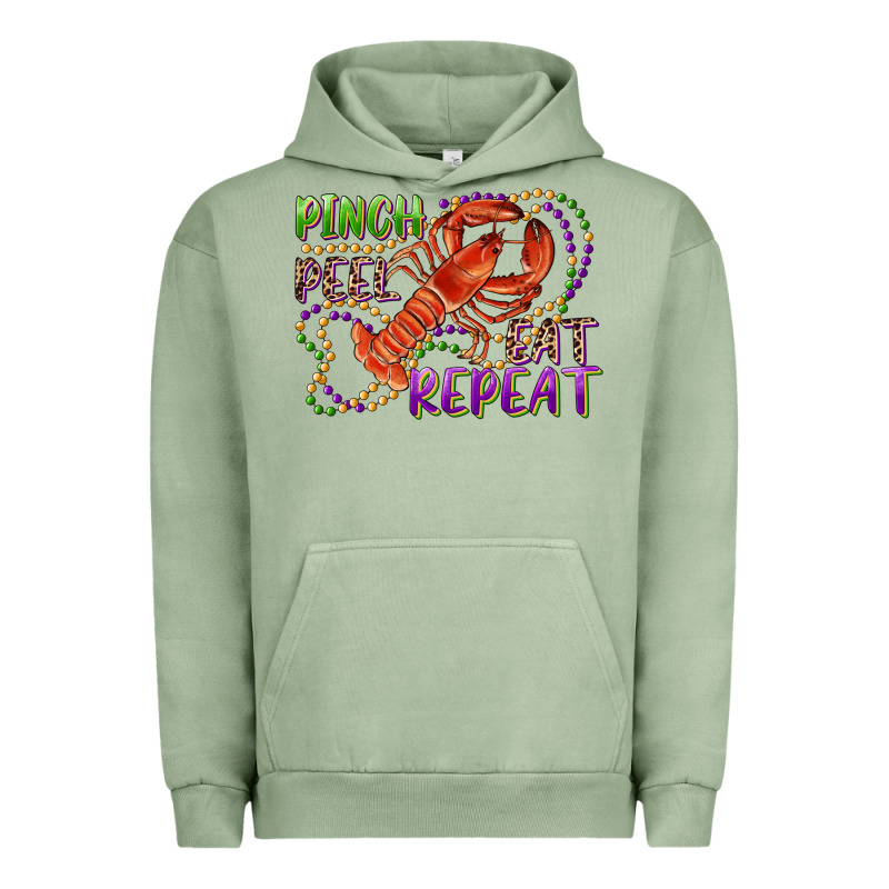 Pinch Peel Eat Repeat Crawfish Urban Hoodie by RanaPortraitStore | Teevron